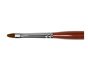 Кисть Roubloff коричневая синтетика/ овальная 6/ ручка фигурная бордовая GN33R