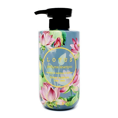 Jigott Lotus Perfume Shampoo Парфюмированный шампунь для волос с экстрактом лотоса 500мл