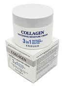 Enough Collagen Whitening Moisture  Увлажняющий отбеливающий крем для лица с коллагеном 3в1, 50 г