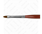 Кисть Roubloff коричневая синтетика/ овальная 5/ ручка фигурная бордовая GN33R 