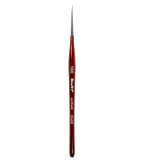 Кисть Roubloff синтетика имитация колонка/ страйпер 10/0 /  ручка фигурная бордовая DS43R