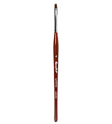 Кисть Roubloff коричневая синтетика/ плоская 4/ ручка фигурная бордовая GN23R 