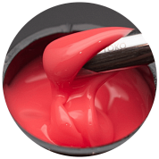 Гель моделирующий самовыравнивающийся цветной Вишня 15мл