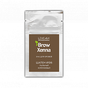 Хна для бровей BrowXenna #106, пыльный коричневый, (саше-рефилл), 6г, 1 шт
